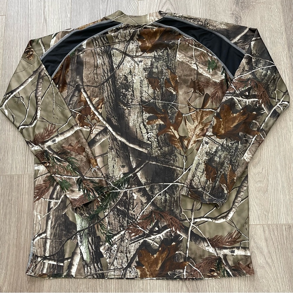 RedHead Realtree AP Camo Mock Neck Long Sleeve Shirt Size Large - Picture 4 of 6